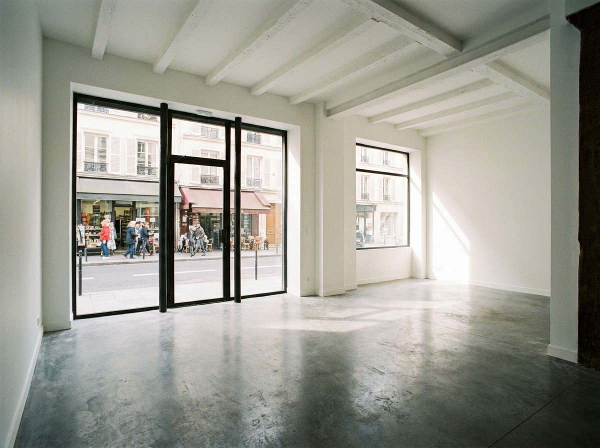 Local commercial en pied d'immeuble — exemple