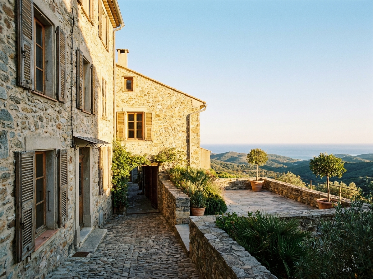 Maison de village avec terrasse — exemple