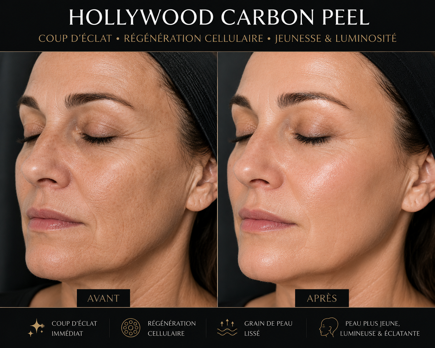 Soin du visage Hollywood Carbon Peel Le Signature