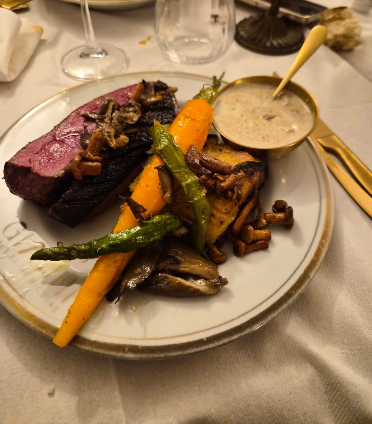 Magret sauce girolles